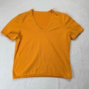 Lauren Ralph Lauren Women’s Medium Pullover Orange T-Shirt Designer Old Money